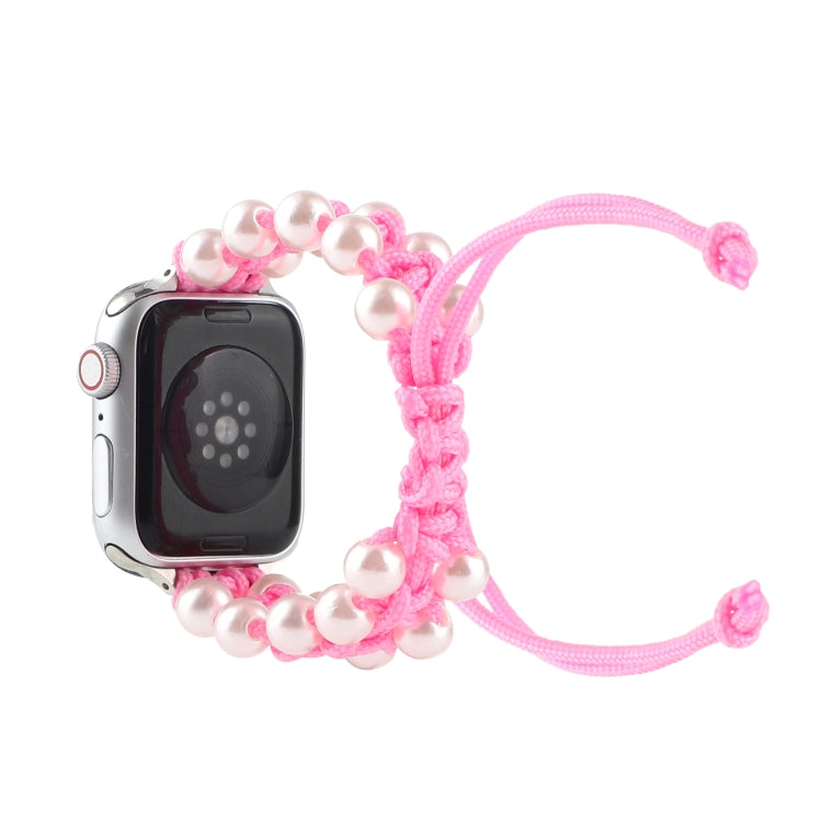 Cinturini di ricambio in nylon con perline di corda per ombrello per Apple Watch Series 6 e SE e, For Apple Watch Ultra 49mm / Series 8&7 45mm / SE 2&6&SE&5&4 44mm / 3&2&1 42mm, For Apple Watch Series 8&7 41mm / SE 2&6&SE&5&4 40mm / 3&2&1 38mm