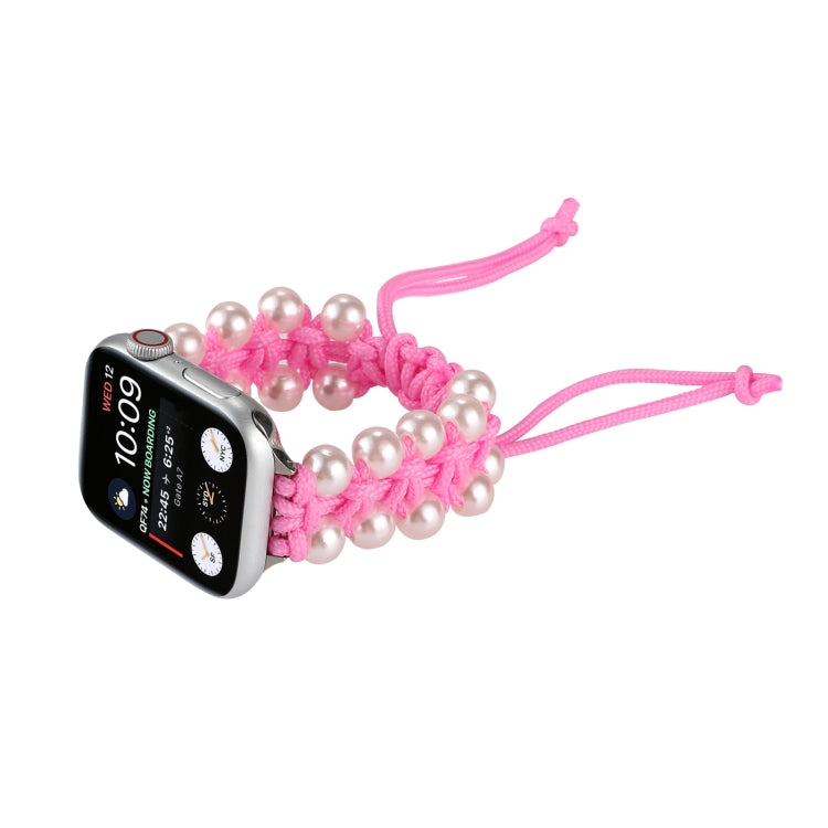 Cinturini di ricambio in nylon con perline di corda per ombrello per Apple Watch Series 6 e SE e, For Apple Watch Ultra 49mm / Series 8&7 45mm / SE 2&6&SE&5&4 44mm / 3&2&1 42mm, For Apple Watch Series 8&7 41mm / SE 2&6&SE&5&4 40mm / 3&2&1 38mm