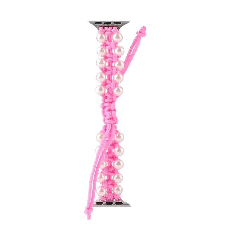 Cinturini di ricambio in nylon con perline di corda per ombrello per Apple Watch Series 6 e SE e, For Apple Watch Ultra 49mm / Series 8&7 45mm / SE 2&6&SE&5&4 44mm / 3&2&1 42mm, For Apple Watch Series 8&7 41mm / SE 2&6&SE&5&4 40mm / 3&2&1 38mm