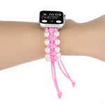 Cinturini di ricambio in nylon con perline di corda per ombrello per Apple Watch Series 6 e SE e, For Apple Watch Ultra 49mm / Series 8&7 45mm / SE 2&6&SE&5&4 44mm / 3&2&1 42mm, For Apple Watch Series 8&7 41mm / SE 2&6&SE&5&4 40mm / 3&2&1 38mm