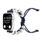 Cinturini di ricambio in nylon con perline di corda per ombrello per Apple Watch Series 6 e SE e, For Apple Watch Ultra 49mm / Series 8&7 45mm / SE 2&6&SE&5&4 44mm / 3&2&1 42mm, For Apple Watch Series 8&7 41mm / SE 2&6&SE&5&4 40mm / 3&2&1 38mm