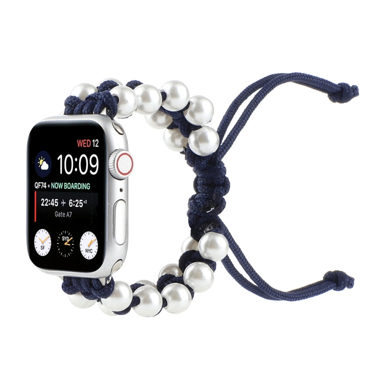 Cinturini di ricambio in nylon con perline di corda per ombrello per Apple Watch Series 6 e SE e, For Apple Watch Ultra 49mm / Series 8&7 45mm / SE 2&6&SE&5&4 44mm / 3&2&1 42mm, For Apple Watch Series 8&7 41mm / SE 2&6&SE&5&4 40mm / 3&2&1 38mm