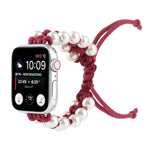Cinturini di ricambio in nylon con perline di corda per ombrello per Apple Watch Series 6 e SE e, For Apple Watch Ultra 49mm / Series 8&7 45mm / SE 2&6&SE&5&4 44mm / 3&2&1 42mm, For Apple Watch Series 8&7 41mm / SE 2&6&SE&5&4 40mm / 3&2&1 38mm