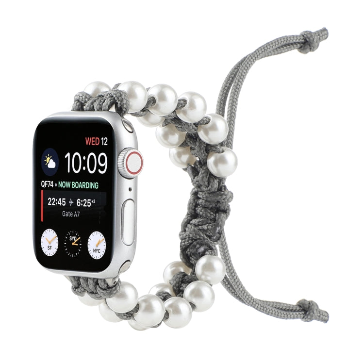 Cinturini di ricambio in nylon con perline di corda per ombrello per Apple Watch Series 6 e SE e, For Apple Watch Ultra 49mm / Series 8&7 45mm / SE 2&6&SE&5&4 44mm / 3&2&1 42mm, For Apple Watch Series 8&7 41mm / SE 2&6&SE&5&4 40mm / 3&2&1 38mm