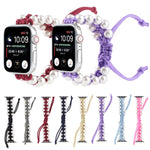 Cinturini di ricambio in nylon con perline di corda per ombrello per Apple Watch Series 6 e SE e, For Apple Watch Ultra 49mm / Series 8&7 45mm / SE 2&6&SE&5&4 44mm / 3&2&1 42mm, For Apple Watch Series 8&7 41mm / SE 2&6&SE&5&4 40mm / 3&2&1 38mm