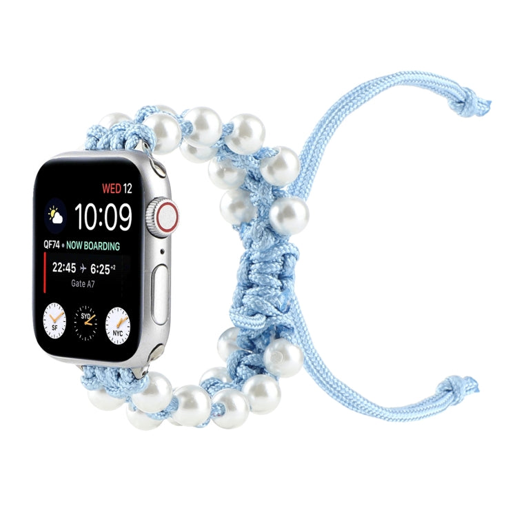 Cinturini di ricambio in nylon con perline di corda per ombrello per Apple Watch Series 6 e SE e, For Apple Watch Ultra 49mm / Series 8&7 45mm / SE 2&6&SE&5&4 44mm / 3&2&1 42mm, For Apple Watch Series 8&7 41mm / SE 2&6&SE&5&4 40mm / 3&2&1 38mm