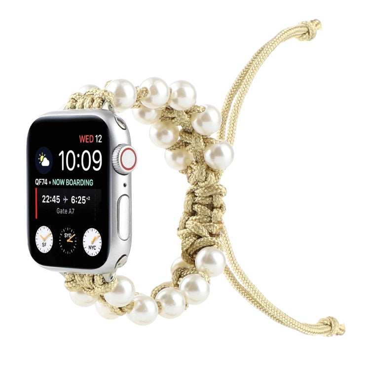 Cinturini di ricambio in nylon con perline di corda per ombrello per Apple Watch Series 6 e SE e, For Apple Watch Ultra 49mm / Series 8&7 45mm / SE 2&6&SE&5&4 44mm / 3&2&1 42mm, For Apple Watch Series 8&7 41mm / SE 2&6&SE&5&4 40mm / 3&2&1 38mm