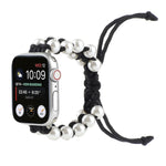 Cinturini di ricambio in nylon con perline di corda per ombrello per Apple Watch Series 6 e SE e, For Apple Watch Ultra 49mm / Series 8&7 45mm / SE 2&6&SE&5&4 44mm / 3&2&1 42mm, For Apple Watch Series 8&7 41mm / SE 2&6&SE&5&4 40mm / 3&2&1 38mm