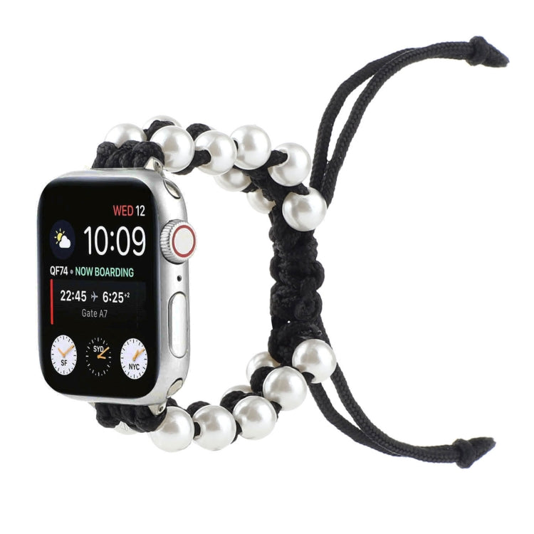 Cinturini di ricambio in nylon con perline di corda per ombrello per Apple Watch Series 6 e SE e, For Apple Watch Ultra 49mm / Series 8&7 45mm / SE 2&6&SE&5&4 44mm / 3&2&1 42mm, For Apple Watch Series 8&7 41mm / SE 2&6&SE&5&4 40mm / 3&2&1 38mm