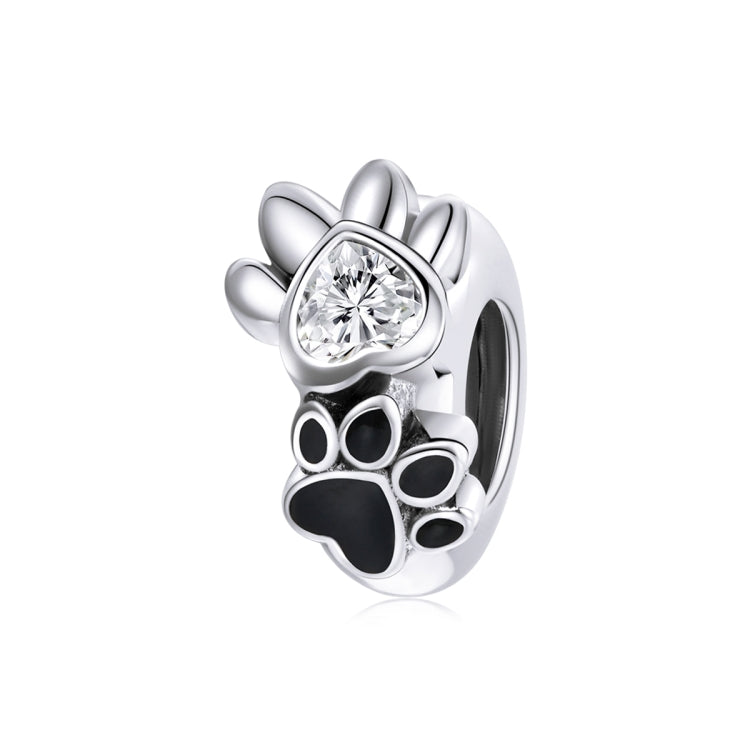 Accessori per collana braccialetto fai-da-te con perline per impronte di animali domestici in argento sterling S925, Pet Imprint