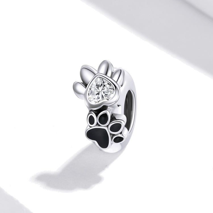 Accessori per collana braccialetto fai-da-te con perline per impronte di animali domestici in argento sterling S925, Pet Imprint