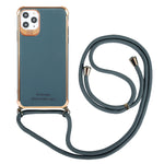 Custodia TPU antiurto con cordino per iPhone 12