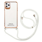Custodia TPU antiurto con cordino per iPhone 12