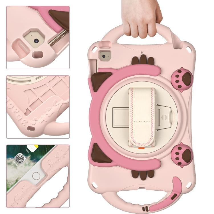 Custodia protettiva in EVA antiurto per bambini Cute Cat King con supporto, tracolla e maniglia, For iPad mini 5 / 4 / 3 / 2 /1