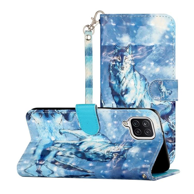 Custodia in pelle PU a vibrazione orizzontale con motivo 3D con supporto, slot per schede e portafoglio, For Samsung Galaxy A22 4G, For Samsung Galaxy A32 4G