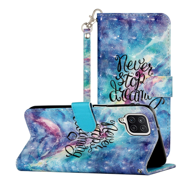 Custodia in pelle PU a vibrazione orizzontale con motivo 3D con supporto, slot per schede e portafoglio, For Samsung Galaxy A22 4G, For Samsung Galaxy A32 4G