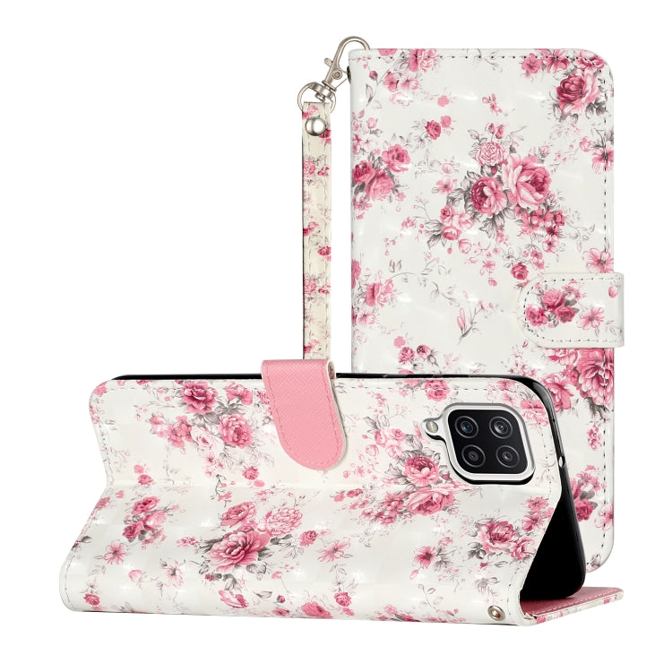 Custodia in pelle PU a vibrazione orizzontale con motivo 3D con supporto, slot per schede e portafoglio, For Samsung Galaxy A22 4G, For Samsung Galaxy A32 4G
