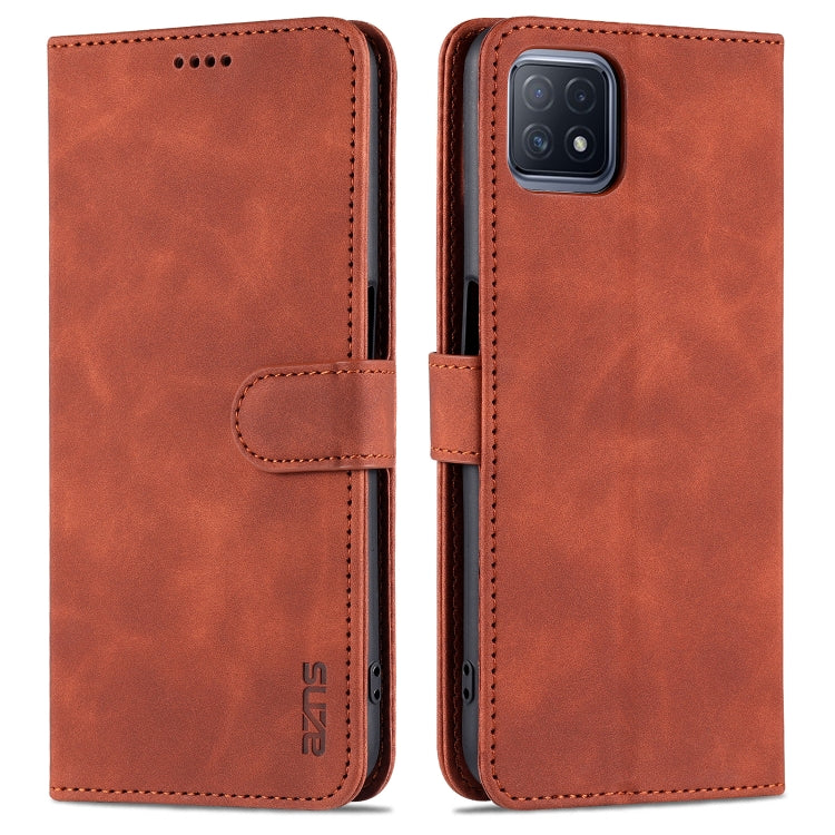 AZNS Skin Feel Calf Texture Custodia in pelle con apertura orizzontale con slot per carte, supporto e portafoglio, For OPPO A72 5G / A52 5G, For OPPO A94 5G / A95 5G / Reno5Z 5G / F19 Pro+, For OPPO Reno5 / Reno5 K
