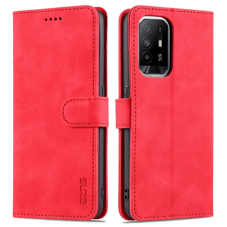 AZNS Skin Feel Calf Texture Custodia in pelle con apertura orizzontale con slot per carte, supporto e portafoglio, For OPPO A72 5G / A52 5G, For OPPO A94 5G / A95 5G / Reno5Z 5G / F19 Pro+, For OPPO Reno5 / Reno5 K