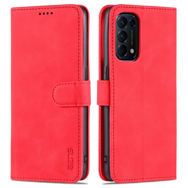 AZNS Skin Feel Calf Texture Custodia in pelle con apertura orizzontale con slot per carte, supporto e portafoglio, For OPPO A72 5G / A52 5G, For OPPO A94 5G / A95 5G / Reno5Z 5G / F19 Pro+, For OPPO Reno5 / Reno5 K