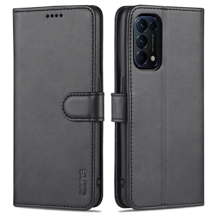 AZNS Skin Feel Calf Texture Custodia in pelle con apertura orizzontale con slot per carte, supporto e portafoglio, For OPPO A72 5G / A52 5G, For OPPO A94 5G / A95 5G / Reno5Z 5G / F19 Pro+, For OPPO Reno5 / Reno5 K