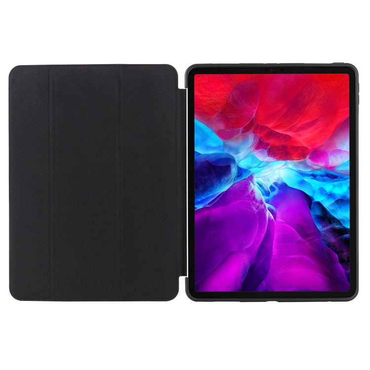 Custodia in pelle flip orizzontale TPU con supporto a tre pieghe per iPad Pro 11 (2021) / (2020), For iPad Pro 11 (2021) / (2020)