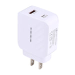 Caricatore rapido USB-C PD 20W + QC 3.0 con doppia presa