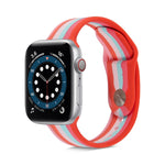 Cinturino in silicone arcobaleno per Apple Watch Series, 7 45mm / 6 & SE & 5 & 4 44mm / 3 & 2 & 1 42mm, 7 41mm / 6 & SE & 5 & 4 40mm / 3 & 2 & 1 38mm