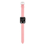Cinturino sottile in vera pelle da 14 mm per Apple Watch Series, 7 45mm / 6 & SE & 5 & 4 44mm / 3 & 2 & 1 42mm, 7 41mm / 6 & SE & 5 & 4 40mm / 3 & 2 & 1 38mm