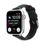 Cinturino sottile in vera pelle da 14 mm per Apple Watch Series, 7 45mm / 6 & SE & 5 & 4 44mm / 3 & 2 & 1 42mm, 7 41mm / 6 & SE & 5 & 4 40mm / 3 & 2 & 1 38mm