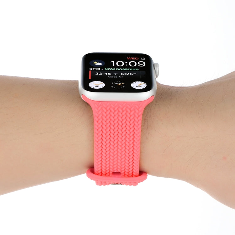 Cinturino in silicone con cinturino in silicone con fibbia a forma di 8 per la serie Apple Watch, 7 45mm / 6 & SE & 5 & 4 44mm / 3 & 2 & 1 42mm, 7 41mm / 6 & SE & 5 & 4 40mm / 3 & 2 & 1 38mm