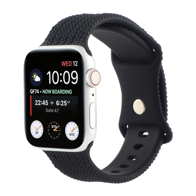 Cinturino in silicone con cinturino in silicone con fibbia a forma di 8 per la serie Apple Watch, 7 45mm / 6 & SE & 5 & 4 44mm / 3 & 2 & 1 42mm, 7 41mm / 6 & SE & 5 & 4 40mm / 3 & 2 & 1 38mm