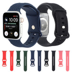 Cinturino in silicone con cinturino in silicone con fibbia a forma di 8 per la serie Apple Watch, 7 45mm / 6 & SE & 5 & 4 44mm / 3 & 2 & 1 42mm, 7 41mm / 6 & SE & 5 & 4 40mm / 3 & 2 & 1 38mm