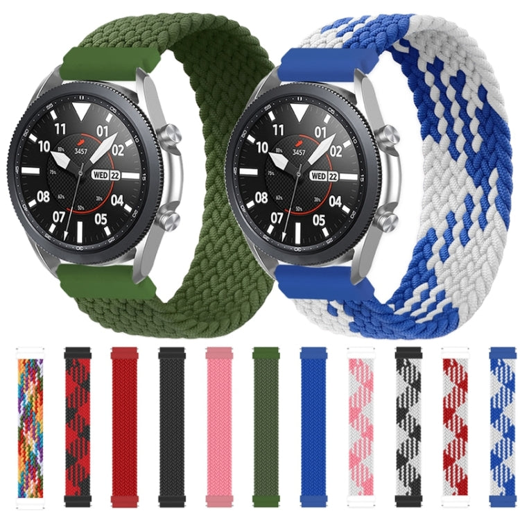 Per cinturino di ricambio elastico intrecciato in nylon regolabile Garmin Vivoactive 3, 165mm