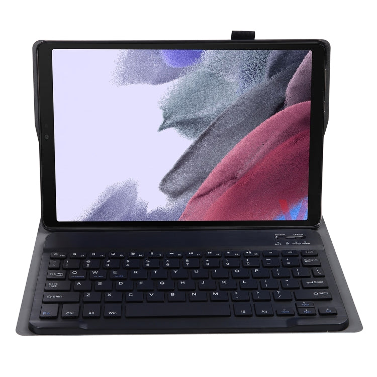 Custodia in pelle per tastiera Bluetooth divisibile A220 per Samsung Galaxy Tab A7 Lite 8.7 T220 / T225, con funzione di supporto e fascia elastica