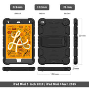 Custodia antiurto 3 strati per tablet con silicone