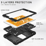 Custodia antiurto 3 strati in silicone per tablet