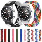 Per Samsung Galaxy Watch 42mm Cinturino di ricambio elastico intrecciato in nylon regolabile, 125mm, 135mm