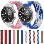 Per Samsung Galaxy Watch 42mm Cinturino di ricambio elastico intrecciato in nylon regolabile, 145mm, 155mm