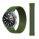 Per Samsung Galaxy Watch 42mm Cinturino di ricambio elastico intrecciato in nylon regolabile, 145mm, 155mm