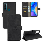 Tinta unita Skin Feel Fibbia magnetica Flip orizzontale Custodia in pelle PU con struttura in vitello con supporto e slot per schede e portafoglio, For TCL 20 SE, For vivo V21, For vivo Y72 5G / iQOO Z3 5G, For Motorola Moto G60 / G40 Fusion