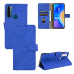 Tinta unita Skin Feel Fibbia magnetica Flip orizzontale Custodia in pelle PU con struttura in vitello con supporto e slot per schede e portafoglio, For TCL 20 SE, For vivo V21, For vivo Y72 5G / iQOO Z3 5G, For Motorola Moto G60 / G40 Fusion