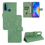 Tinta unita Skin Feel Fibbia magnetica Flip orizzontale Custodia in pelle PU con struttura in vitello con supporto e slot per schede e portafoglio, For TCL 20 SE, For vivo V21, For vivo Y72 5G / iQOO Z3 5G, For Motorola Moto G60 / G40 Fusion