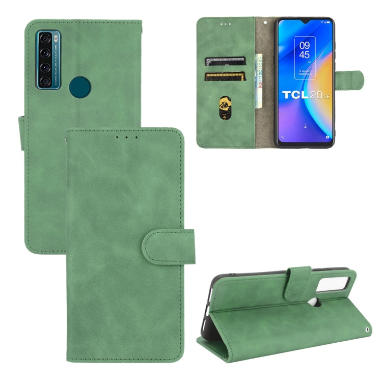 Tinta unita Skin Feel Fibbia magnetica Flip orizzontale Custodia in pelle PU con struttura in vitello con supporto e slot per schede e portafoglio, For TCL 20 SE, For vivo V21, For vivo Y72 5G / iQOO Z3 5G, For Motorola Moto G60 / G40 Fusion