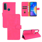 Tinta unita Skin Feel Fibbia magnetica Flip orizzontale Custodia in pelle PU con struttura in vitello con supporto e slot per schede e portafoglio, For TCL 20 SE, For vivo V21, For vivo Y72 5G / iQOO Z3 5G, For Motorola Moto G60 / G40 Fusion