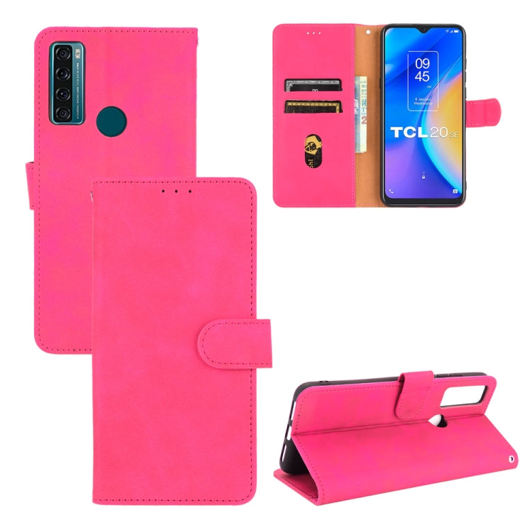 Tinta unita Skin Feel Fibbia magnetica Flip orizzontale Custodia in pelle PU con struttura in vitello con supporto e slot per schede e portafoglio, For TCL 20 SE, For vivo V21, For vivo Y72 5G / iQOO Z3 5G, For Motorola Moto G60 / G40 Fusion
