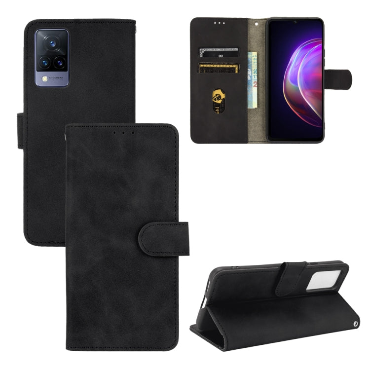 Tinta unita Skin Feel Fibbia magnetica Flip orizzontale Custodia in pelle PU con struttura in vitello con supporto e slot per schede e portafoglio, For TCL 20 SE, For vivo V21, For vivo Y72 5G / iQOO Z3 5G, For Motorola Moto G60 / G40 Fusion