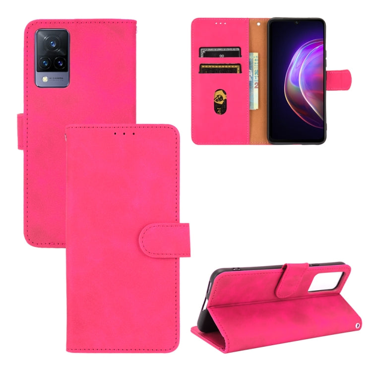 Tinta unita Skin Feel Fibbia magnetica Flip orizzontale Custodia in pelle PU con struttura in vitello con supporto e slot per schede e portafoglio, For TCL 20 SE, For vivo V21, For vivo Y72 5G / iQOO Z3 5G, For Motorola Moto G60 / G40 Fusion