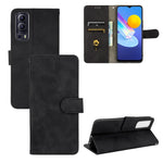Tinta unita Skin Feel Fibbia magnetica Flip orizzontale Custodia in pelle PU con struttura in vitello con supporto e slot per schede e portafoglio, For TCL 20 SE, For vivo V21, For vivo Y72 5G / iQOO Z3 5G, For Motorola Moto G60 / G40 Fusion