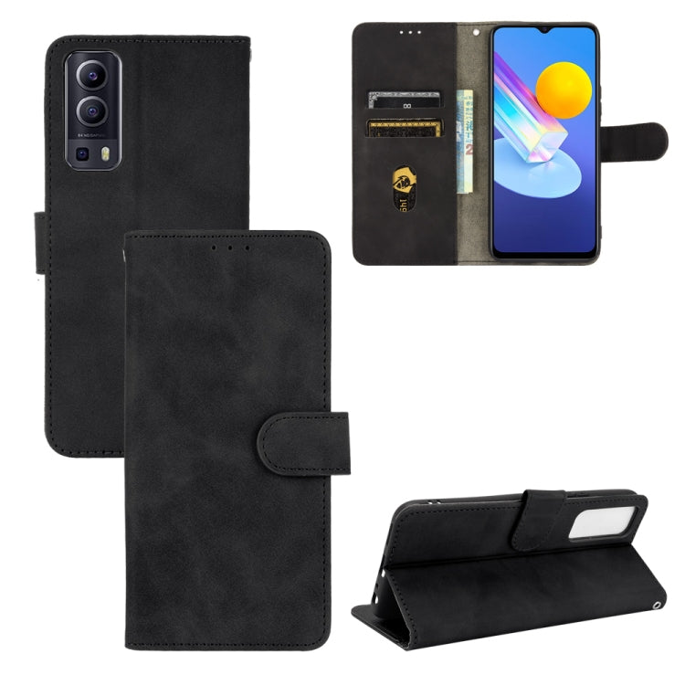 Tinta unita Skin Feel Fibbia magnetica Flip orizzontale Custodia in pelle PU con struttura in vitello con supporto e slot per schede e portafoglio, For TCL 20 SE, For vivo V21, For vivo Y72 5G / iQOO Z3 5G, For Motorola Moto G60 / G40 Fusion
